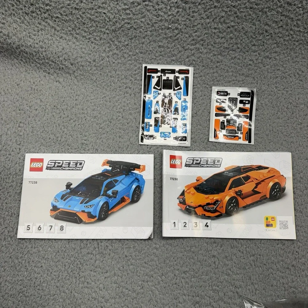 NIOB LEGO 77238 Speed Champions Lamborghini Revuelto & Huracan STO Sealed Bags